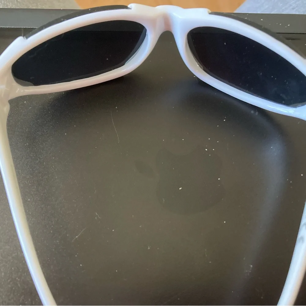 Kids White Sports Sunglasses with Black Lenses Sky Eyewear- Electronics Wearable